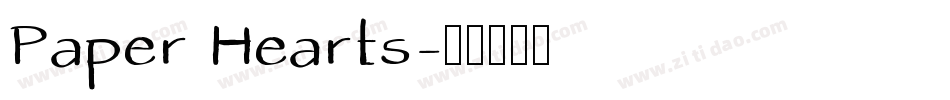 Paper Hearts字体转换